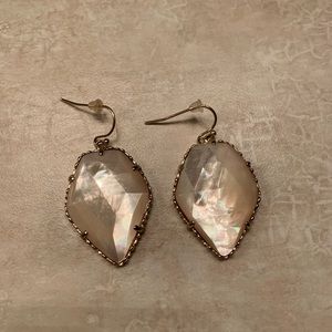 Kendra Scott pearly white earrings